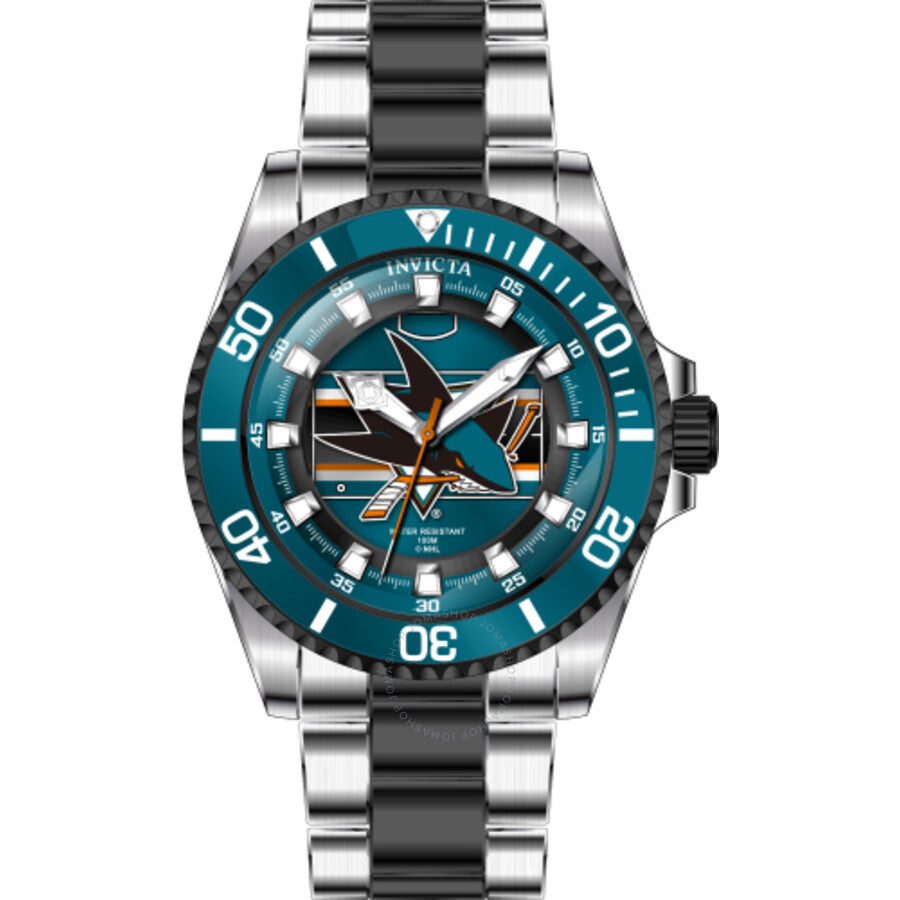 Invicta NHL San Jose Sharks Quartz Green Dial Ladies Watch 42222 - The Watches Men & Co #2