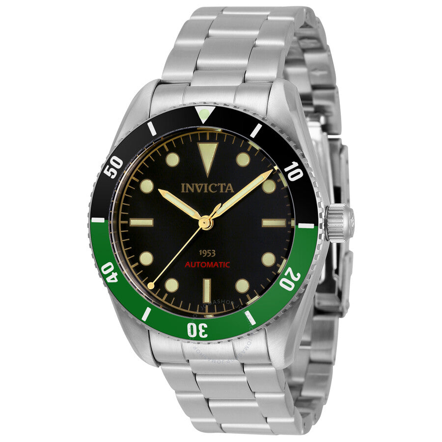 Invicta Pro Diver Automatic Black Dial Sprite Bezel Men's Watch 34335 - The Watches Men & Co