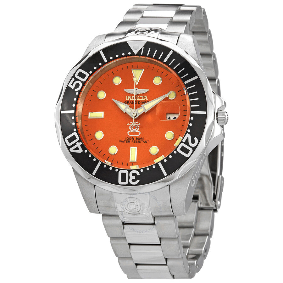 Invicta Pro Diver Automatic Orange Dial Men's Watch 4186 - Dawson Watches