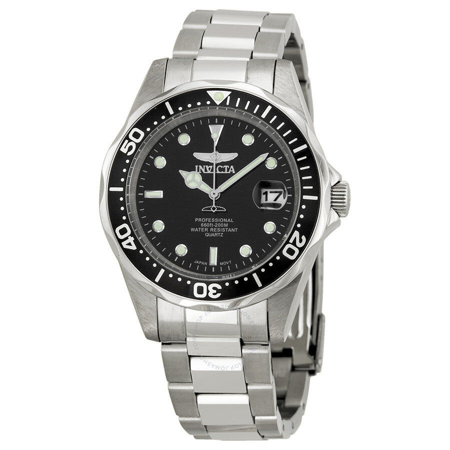 Invicta Pro Diver Black Dial Stainless Steel Men's Watch 8932 - Dawson Watches