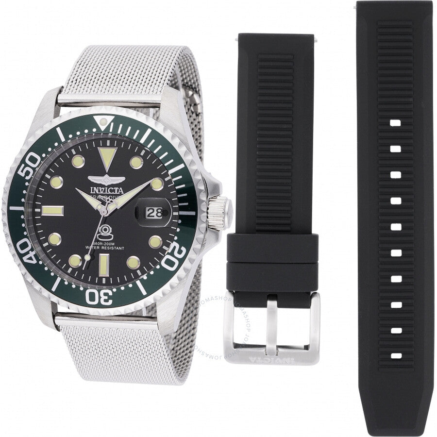 Invicta Pro Diver Quartz Black Dial Men's Watch 48214 - The Watches Men & Co