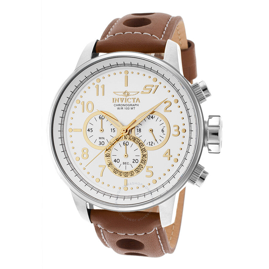 Invicta S1 Rally Chronograph White Dial Men's Watch 16010 - The Watches Men & Co