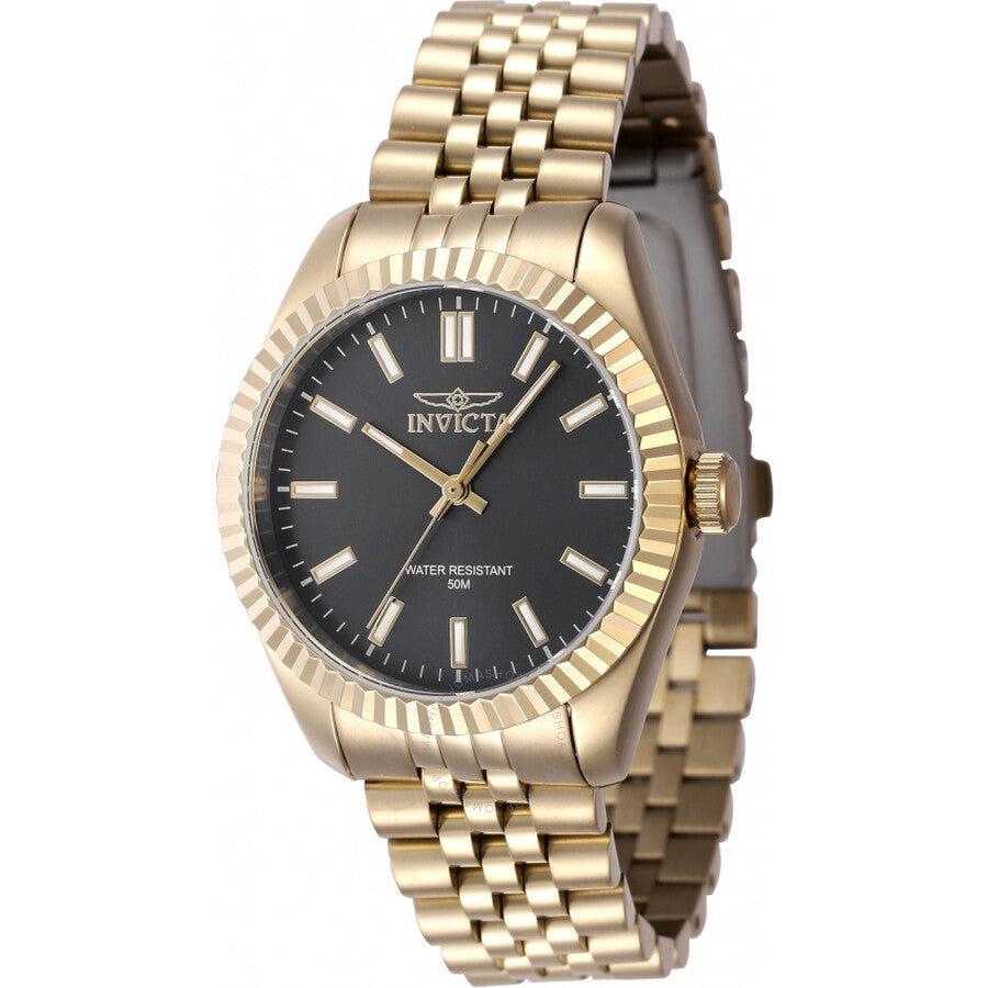 Invicta Specialty Quartz Black Dial Ladies Watch 47504 - The Watches Men & Co