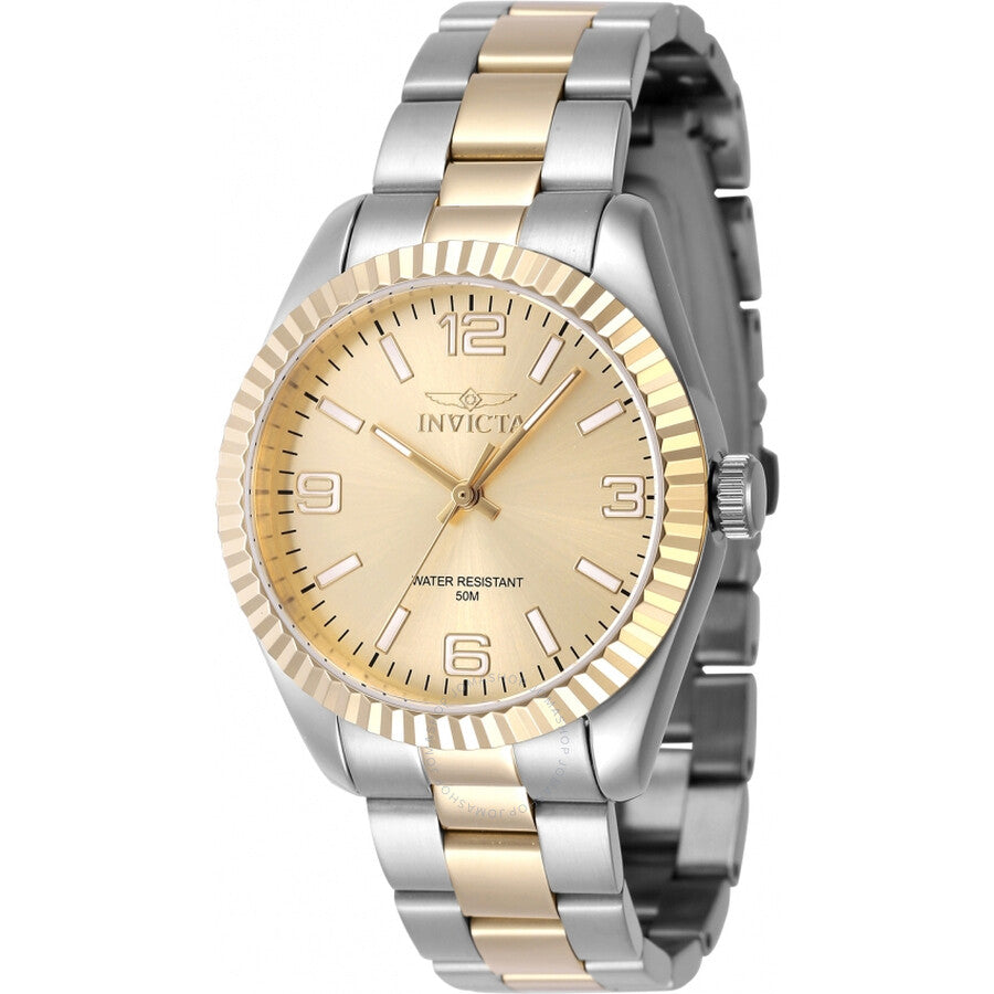 Invicta Specialty Quartz Gold Dial Ladies Watch 47472 - The Watches Men & Co