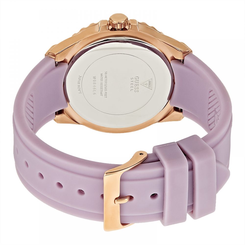 Guess Starlight Women's White Dial Silicone Band Women's Watch W0846L6 - Kiwi Watches #2