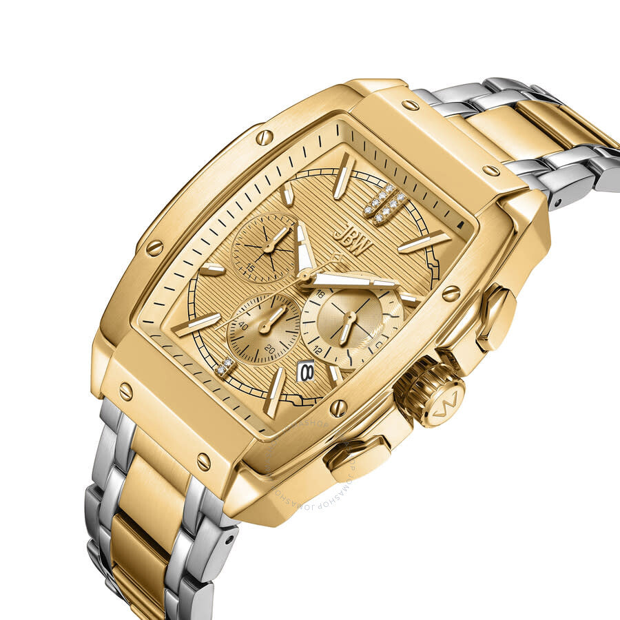 JBW Echelon Collection Chronograph Automatic Gold Dial Men's Watch J6409B - Dawson Watches #2