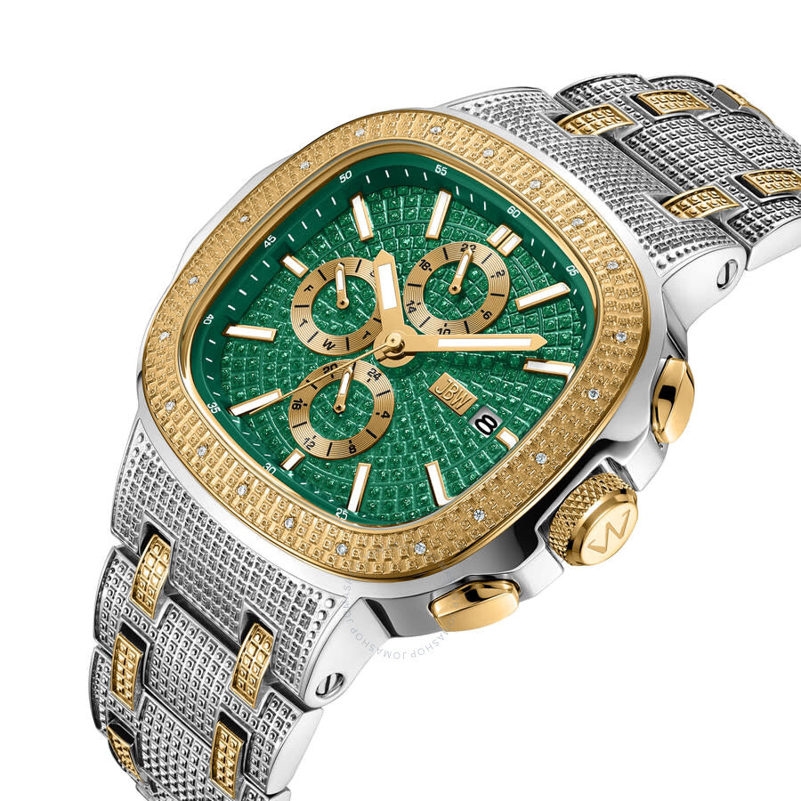 JBW Heist GMT Quartz Green Dial Unisex Watch J6380F - The Watches Men & Co #3