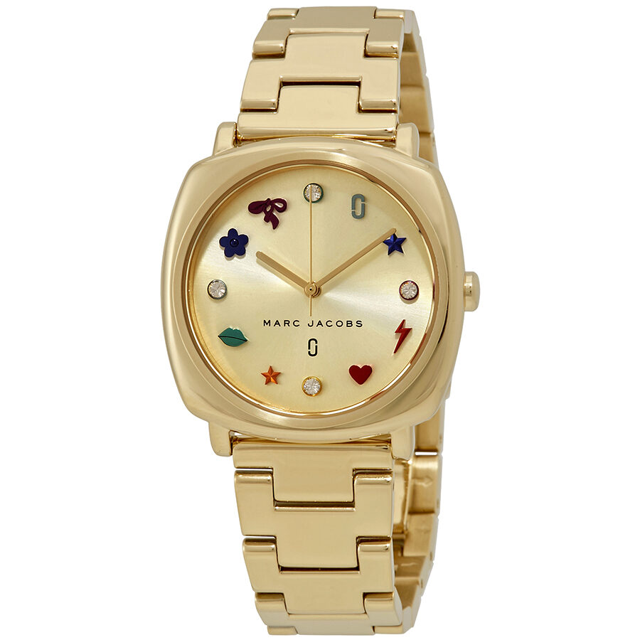 Marc Jacobs Mandy Gold Tone Dial Ladies Watch MJ3549 - BigDaddy Watches