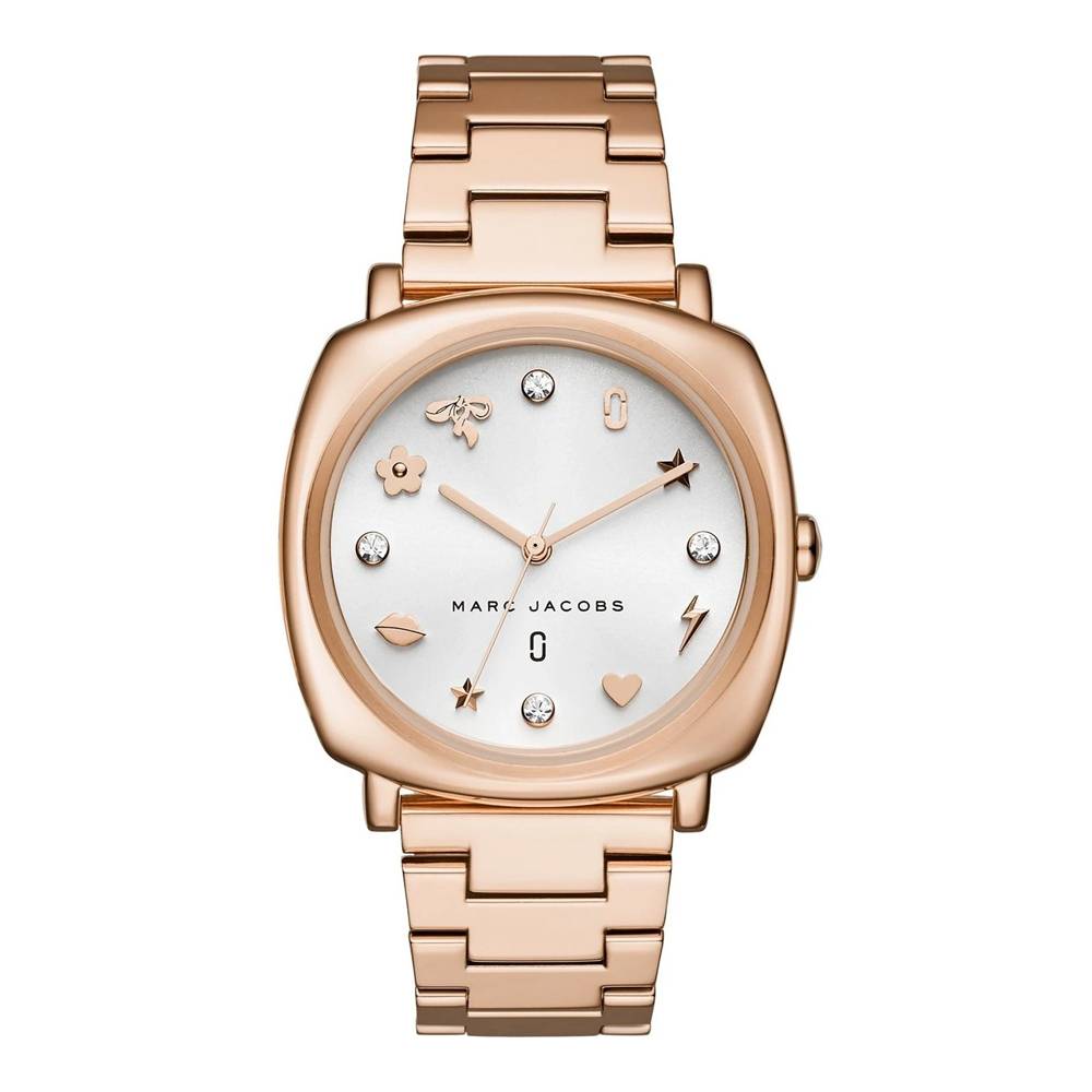 Marc Jacobs Mandy White Dial Rose Gold Women's Watch - MJ3574