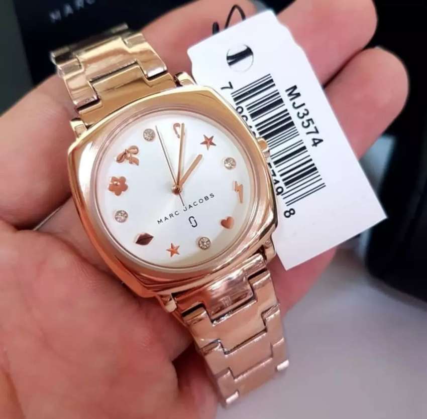 Marc Jacobs Mandy White Dial Rose Gold Women's Watch - MJ3574