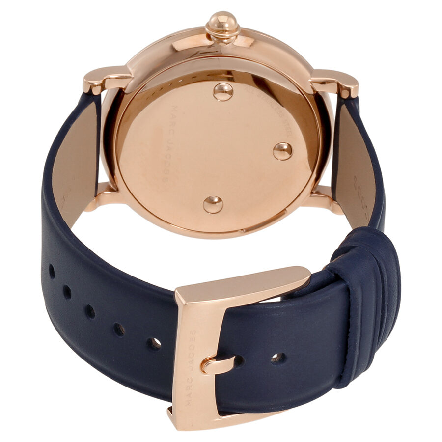 Marc Jacobs Roxy Navy Blue Dial Ladies Leather Watch MJ1534 - BigDaddy Watches #3