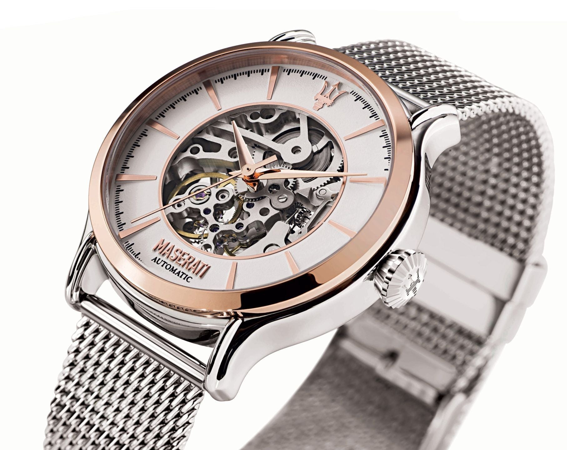 Maserati Epoca Automatic Silver Men's Mesh Watch R8823118001