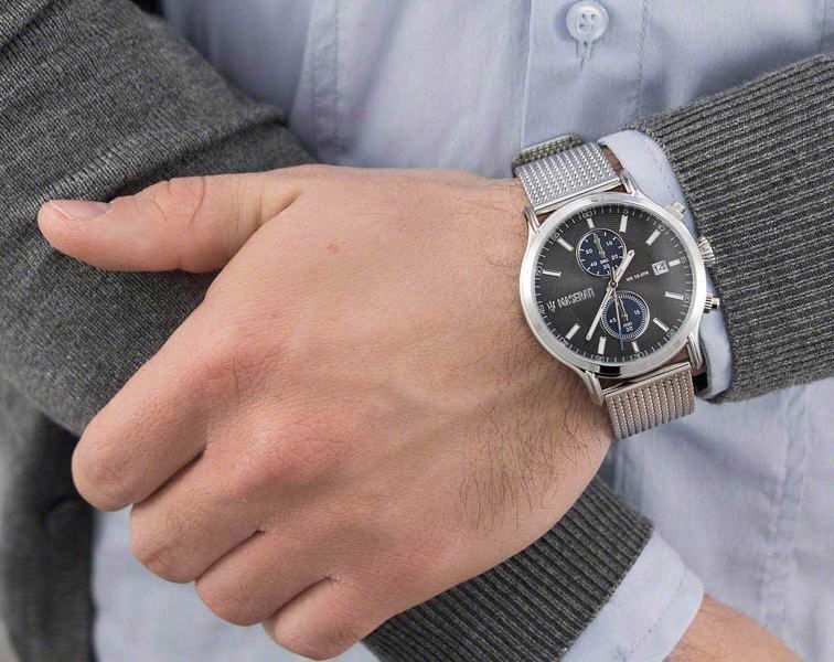 Maserati Epoca Grey/Blue Dial Chronograph Watch R8873618003
