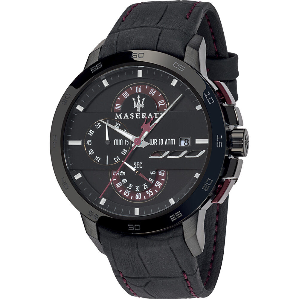 Maserati Ingegno Chronograph Black Dial Men's Watch R8871619003 - BigDaddy Watches