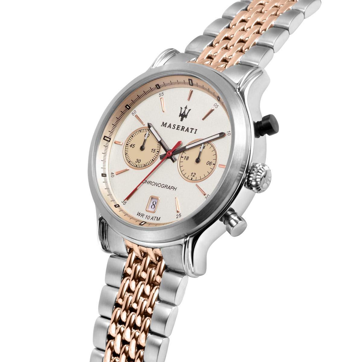 Maserati Legend 42 mm Chronograph Ivory Dial Watch R8873638002