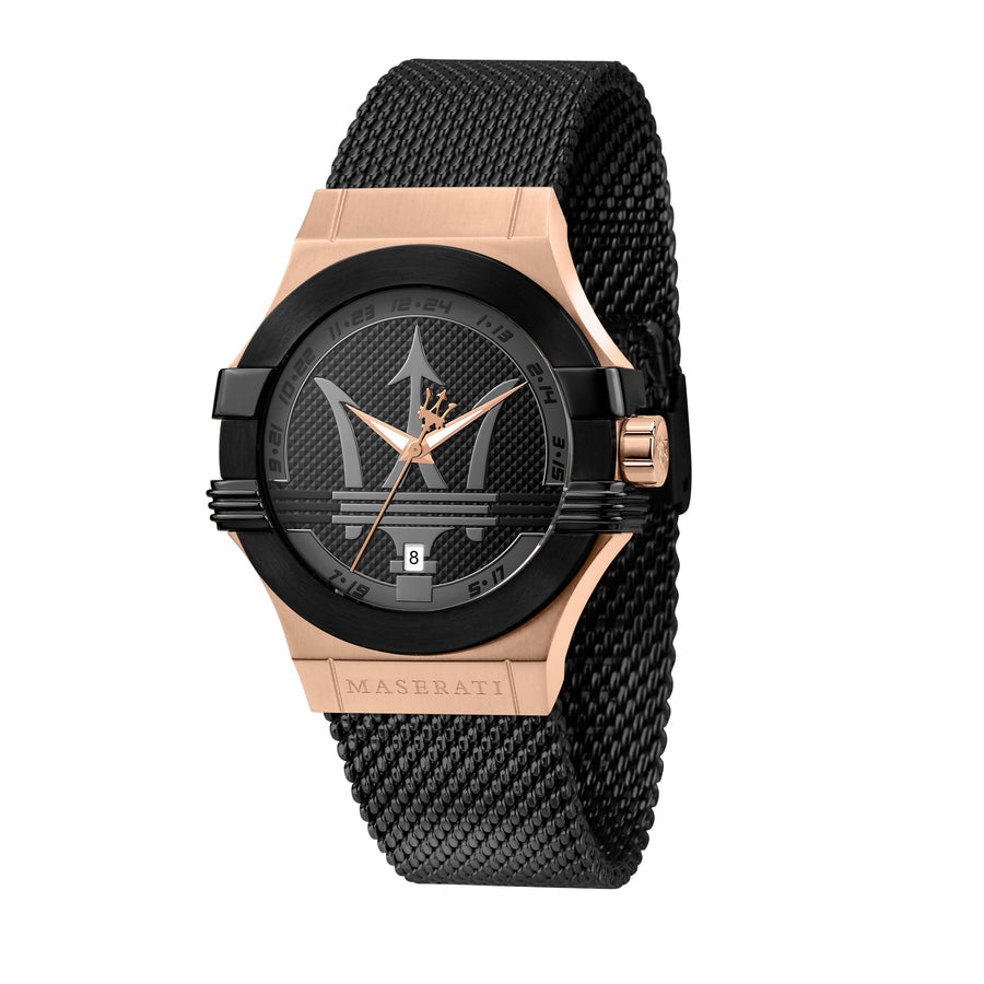 Maserati Potenza Black Mesh Bracelet   R8853108010 - Kiwi Watches