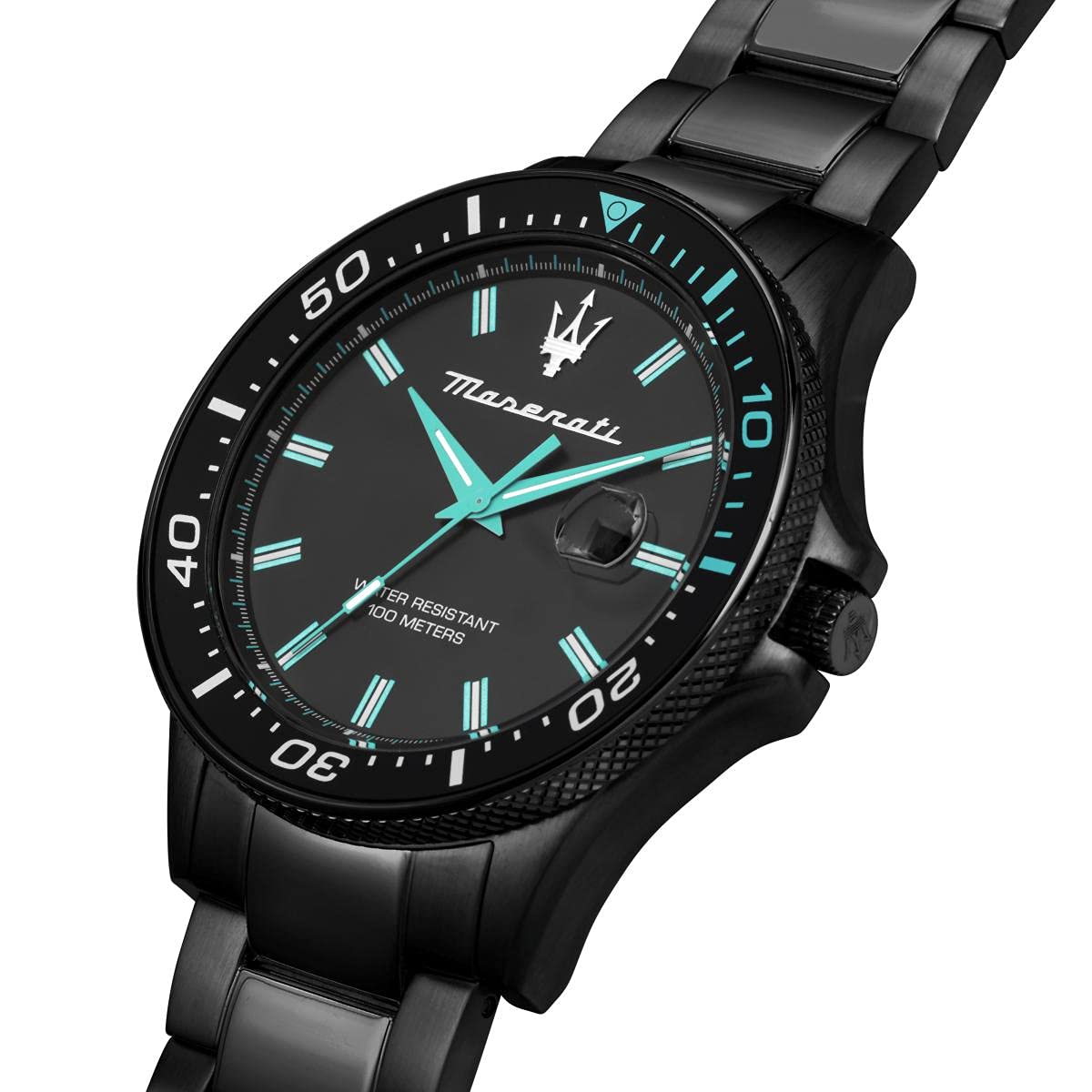 Maserati Sfida Analog Black Dial Watch R8853144001