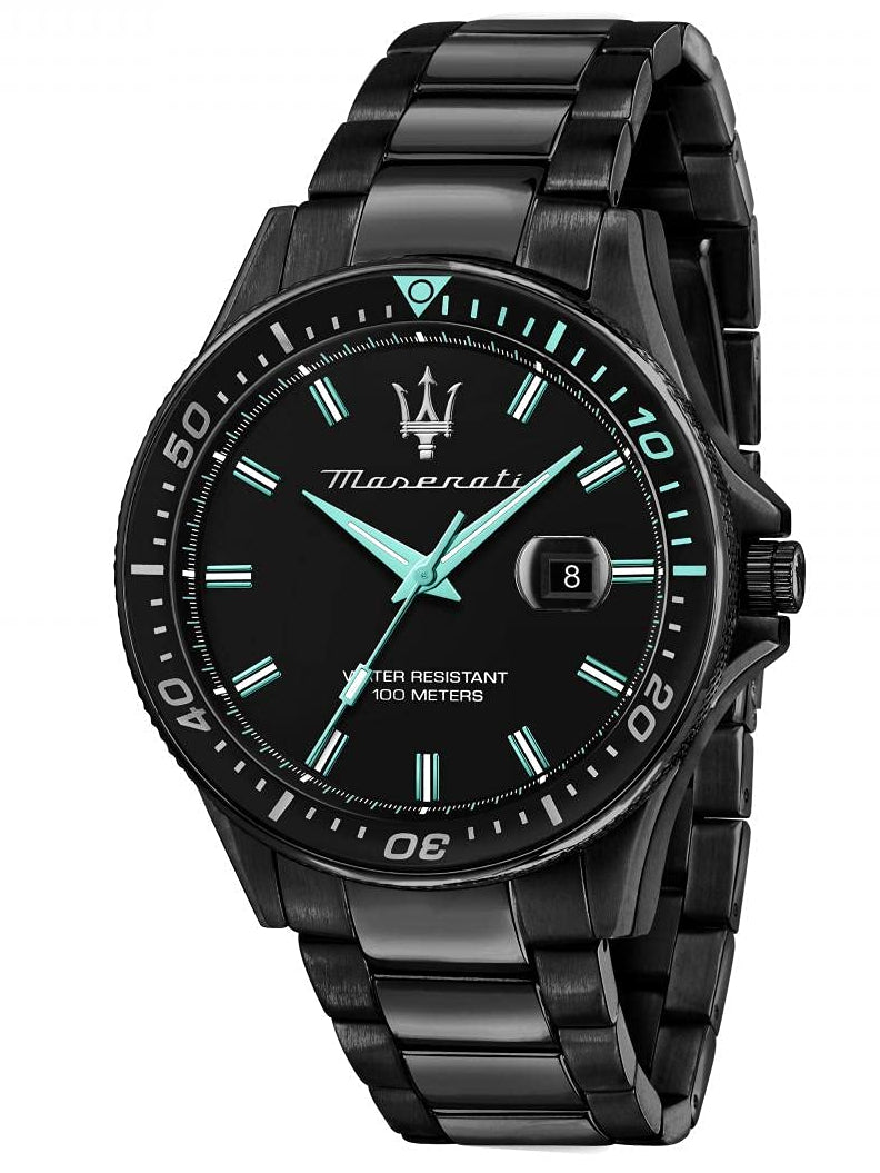 Maserati Sfida Analog Black Dial Watch R8853144001