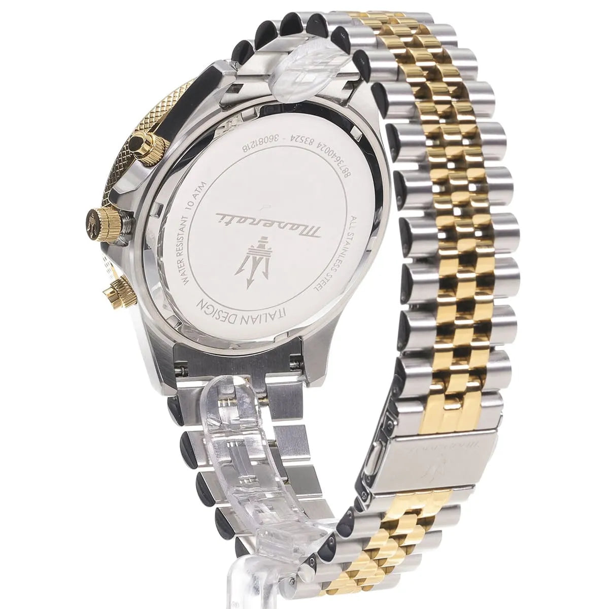 Maserati Men's Sfida Sport (44mm) White Dial / Two-Tone Stainless Steel R8873640024