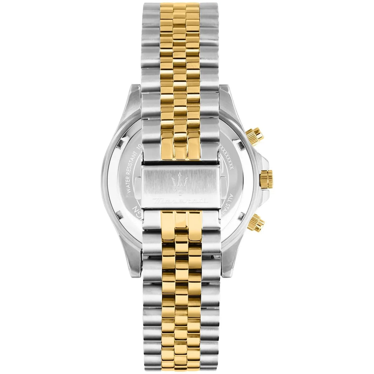 Maserati Men's Sfida Sport (44mm) White Dial / Two-Tone Stainless Steel R8873640024