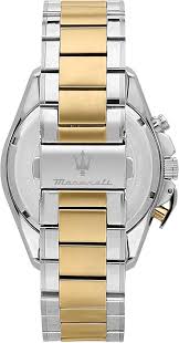 Maserati Traguardo Blue Dial Tow Tone Men's WatchR8873612046