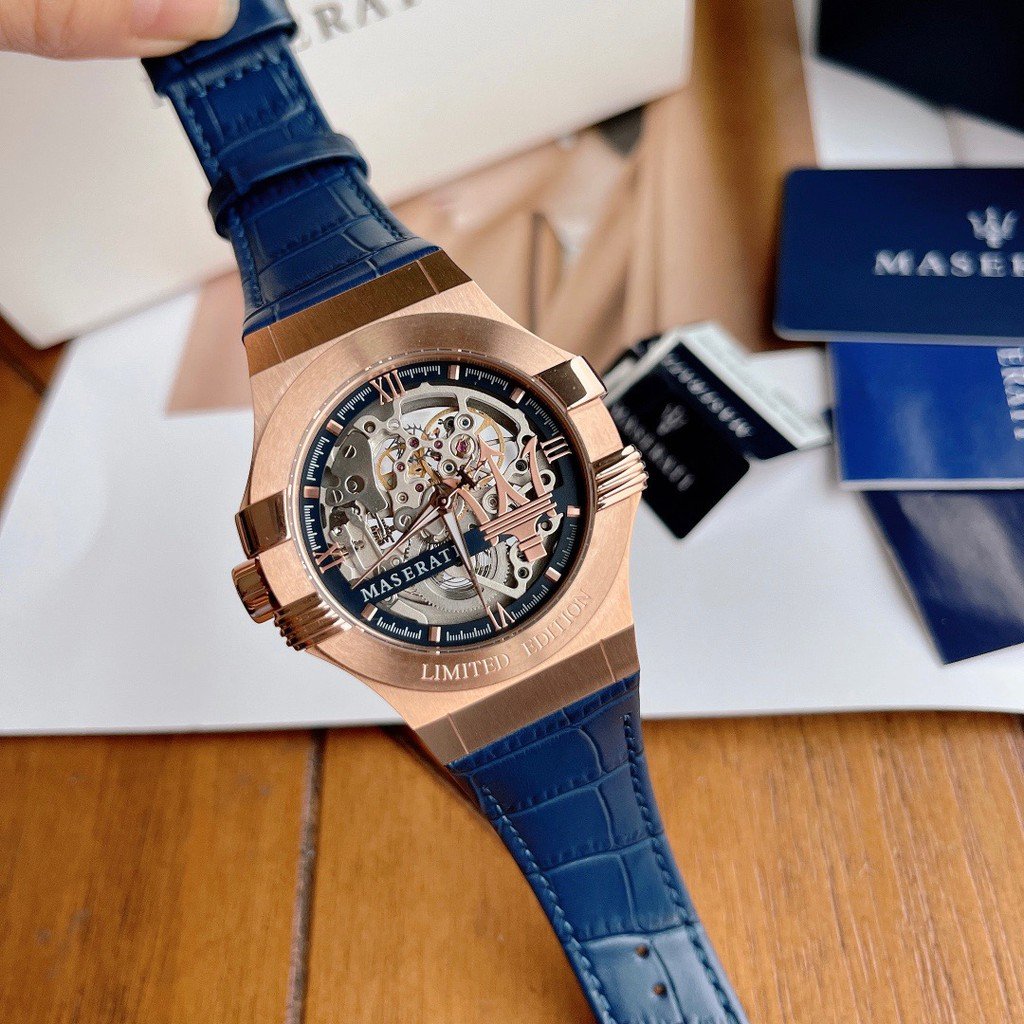 Maserati Watch Automatic Skeleton Rose-Gold Men's Watch R8821108022 - The Watches Men & CO #4