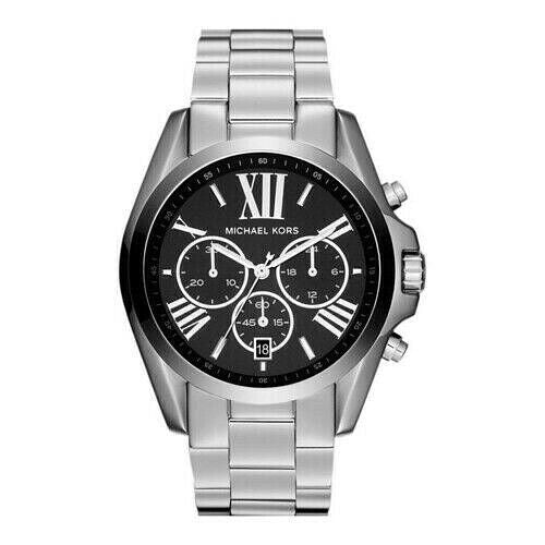 Michael Kors Bradshaw Chronograph Black Dial Silver Unisex Watch MK5705
