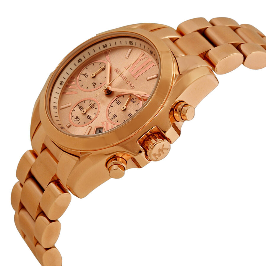 Michael Kors Bradshaw Chronograph Rose Dial Ladies Watch MK5799
