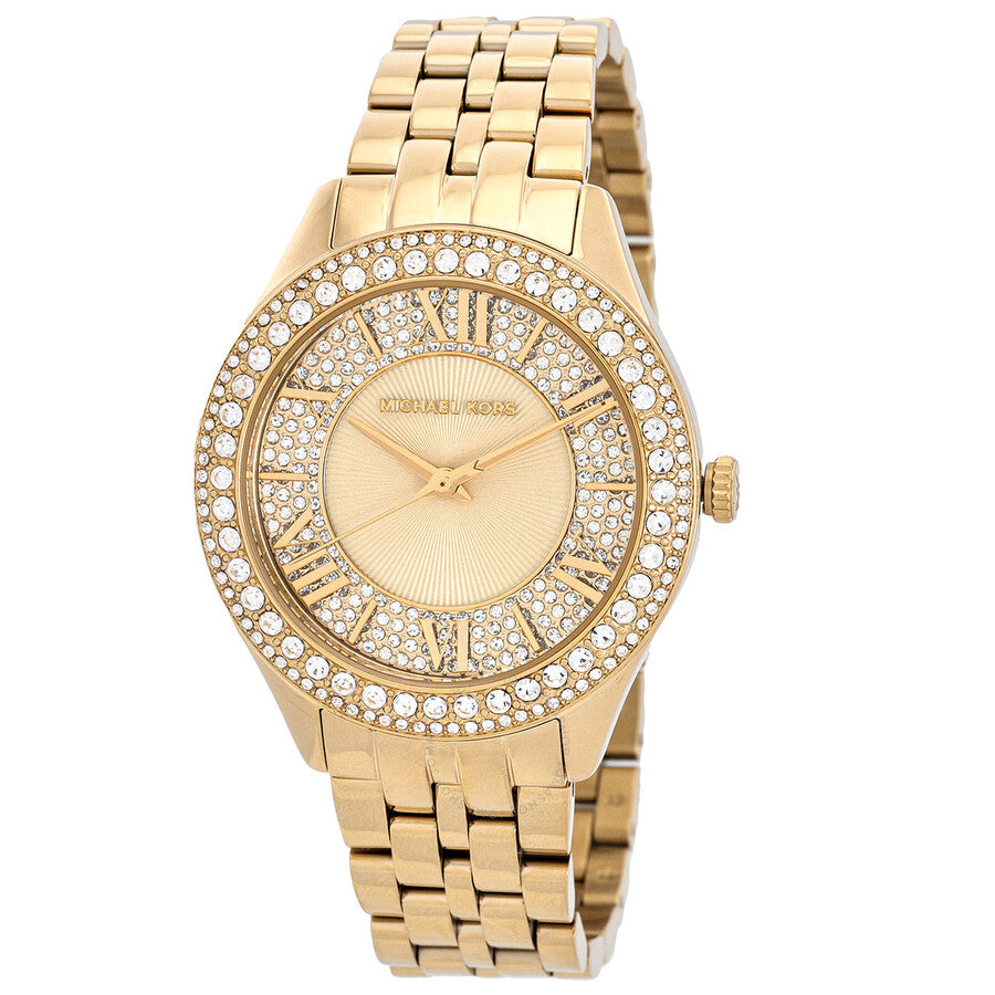 Michael Kors Harlowe Pave Quartz Crystal Ladies Watch MK4709 - Kiwi Watches