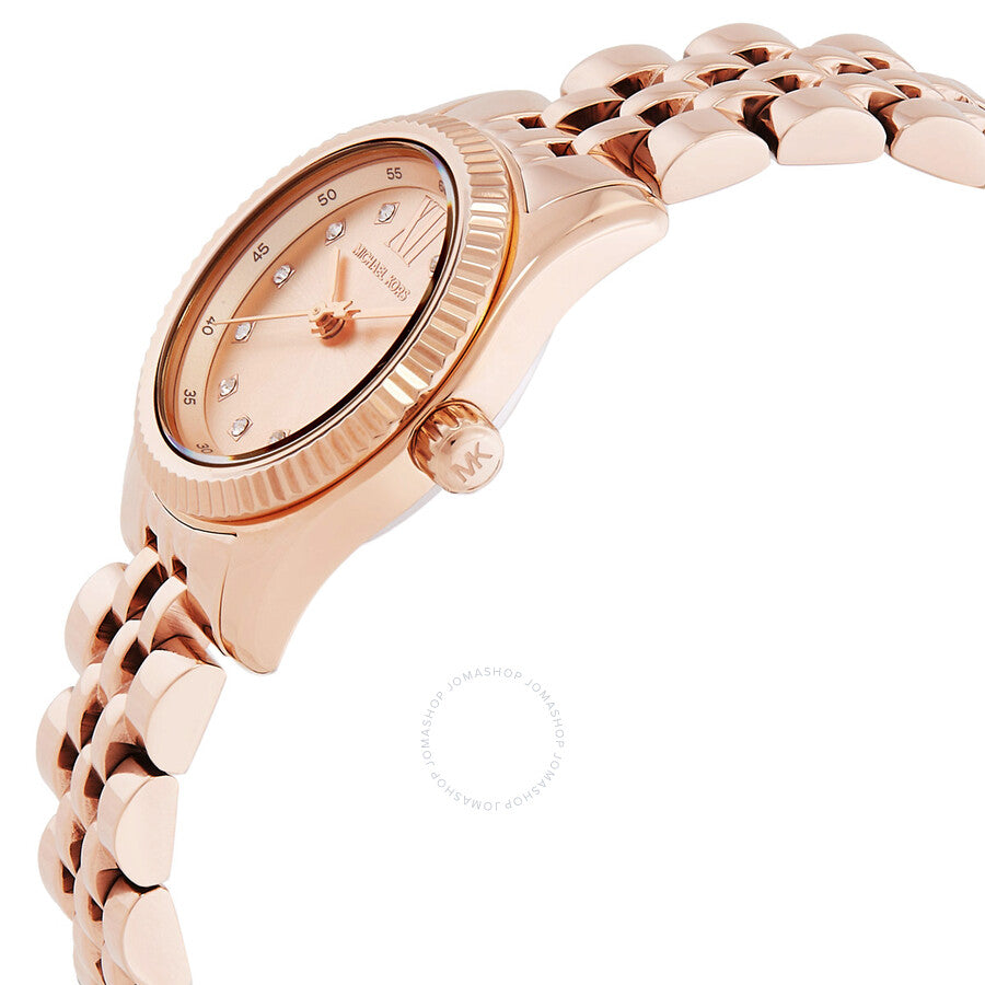 Michael Kors Lexington Quartz Rose Gold Dial Ladies Watch - MK4739