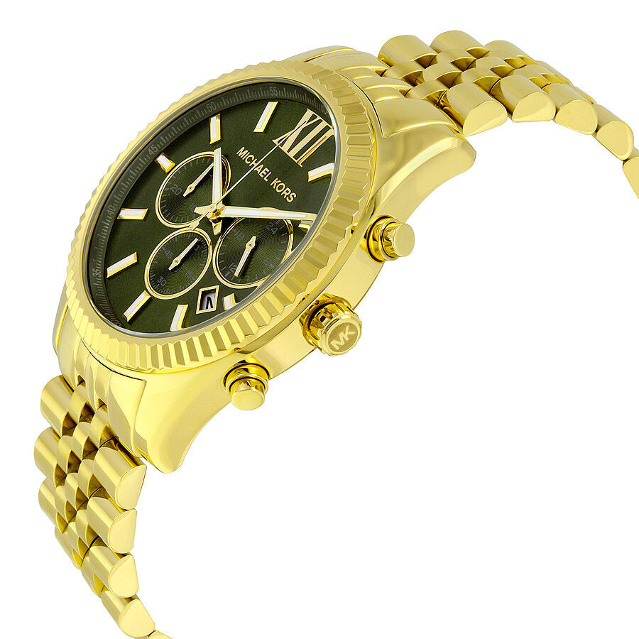 Michael Kors Lexington Chronograph Green Dial Men's Watch MK8446