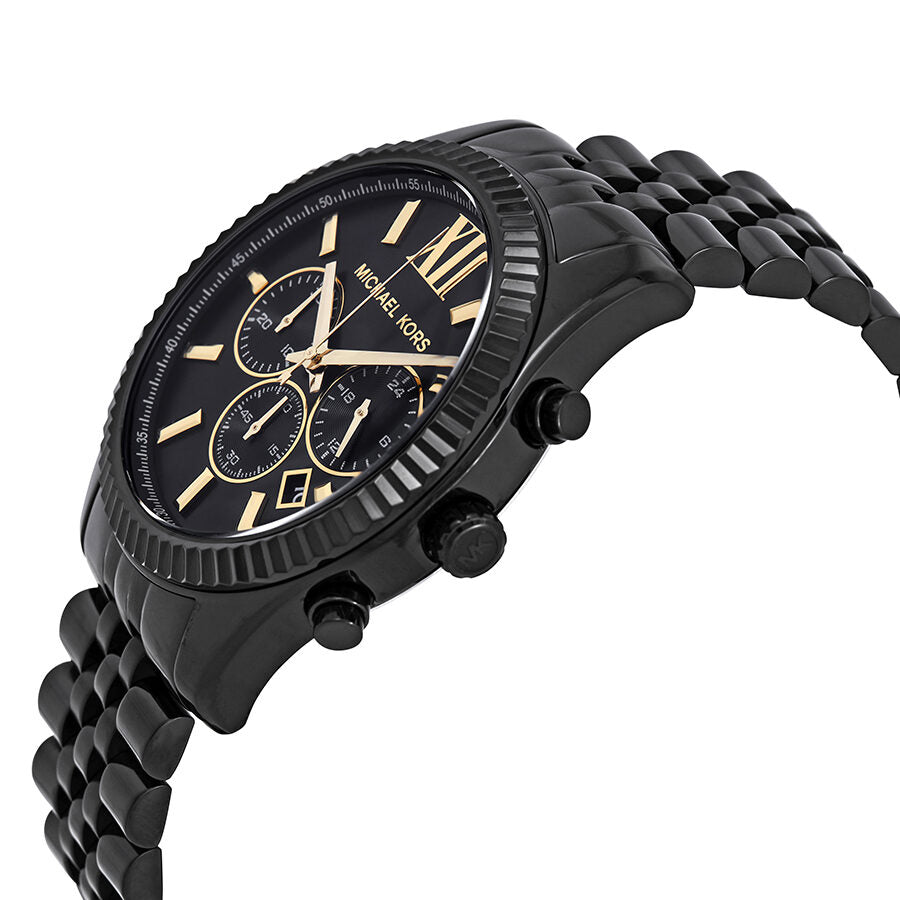 Michael Kors Lexington Chronograph Black Dial Men's Watch MK8603