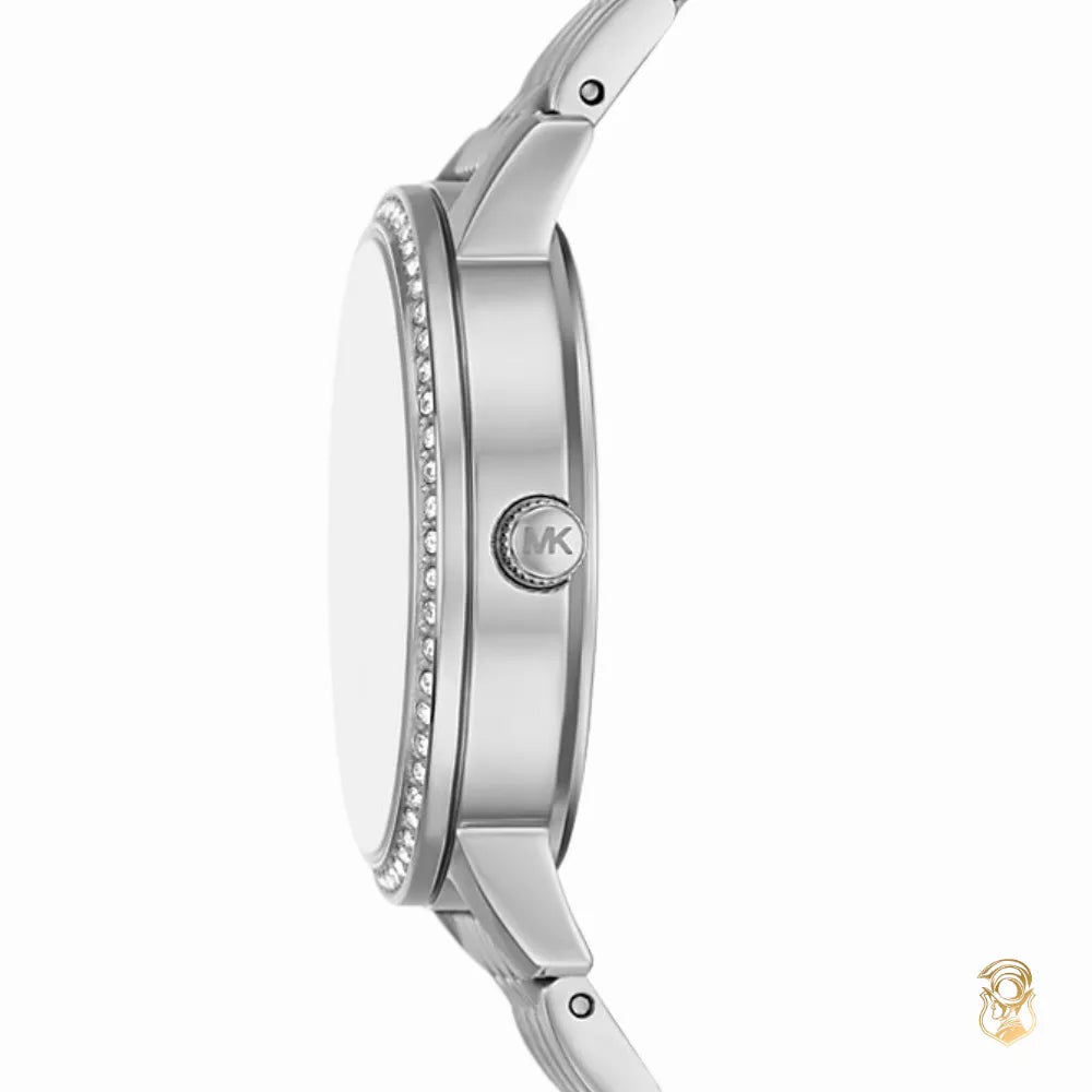 Michael Kors Melissa Pavé Silver-Tone Watch - MKO1082 mk01082 - Image 3