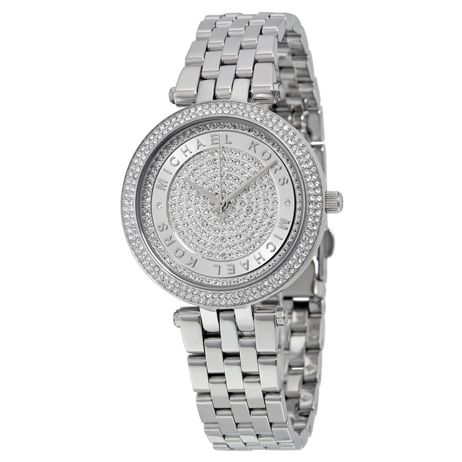 Michael Kors Mini Darci Crystal Pave Dial Stainless Steel Ladies Watch MK3476 - BigDaddy Watches