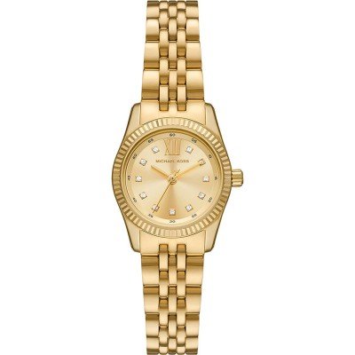 Michael Kors Petite Lexington Pavé Gold-Tone Watch MK4741