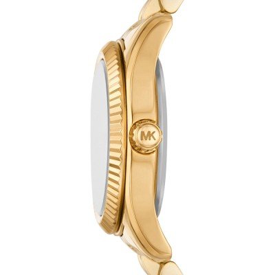 Michael Kors Petite Lexington Pavé Gold-Tone Watch MK4741