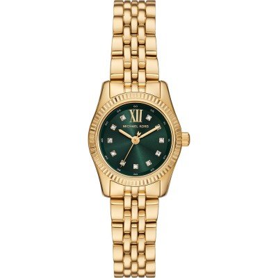 Michael Kors Petite Lexington Pavé Gold-Tone Watch MK4842