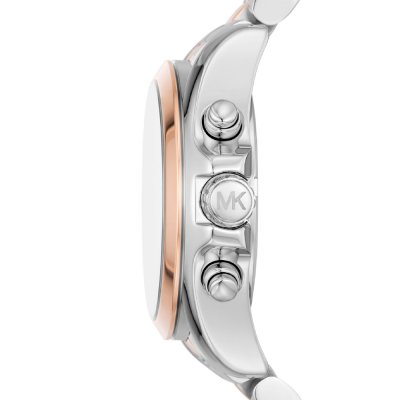 Michael Kors Bradshaw Chronograph Quartz White Dial Two-Tone Ladies MK7258