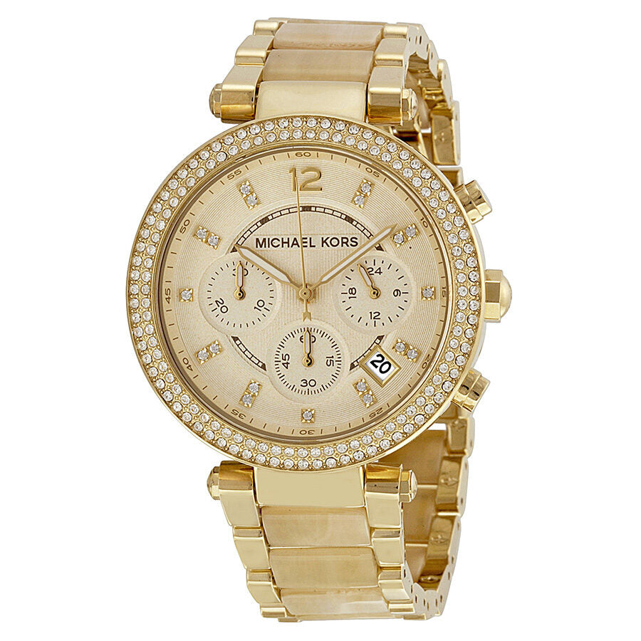 Michael Kors Parker Chronograph Champagne Dial Ladies Watch MK5632