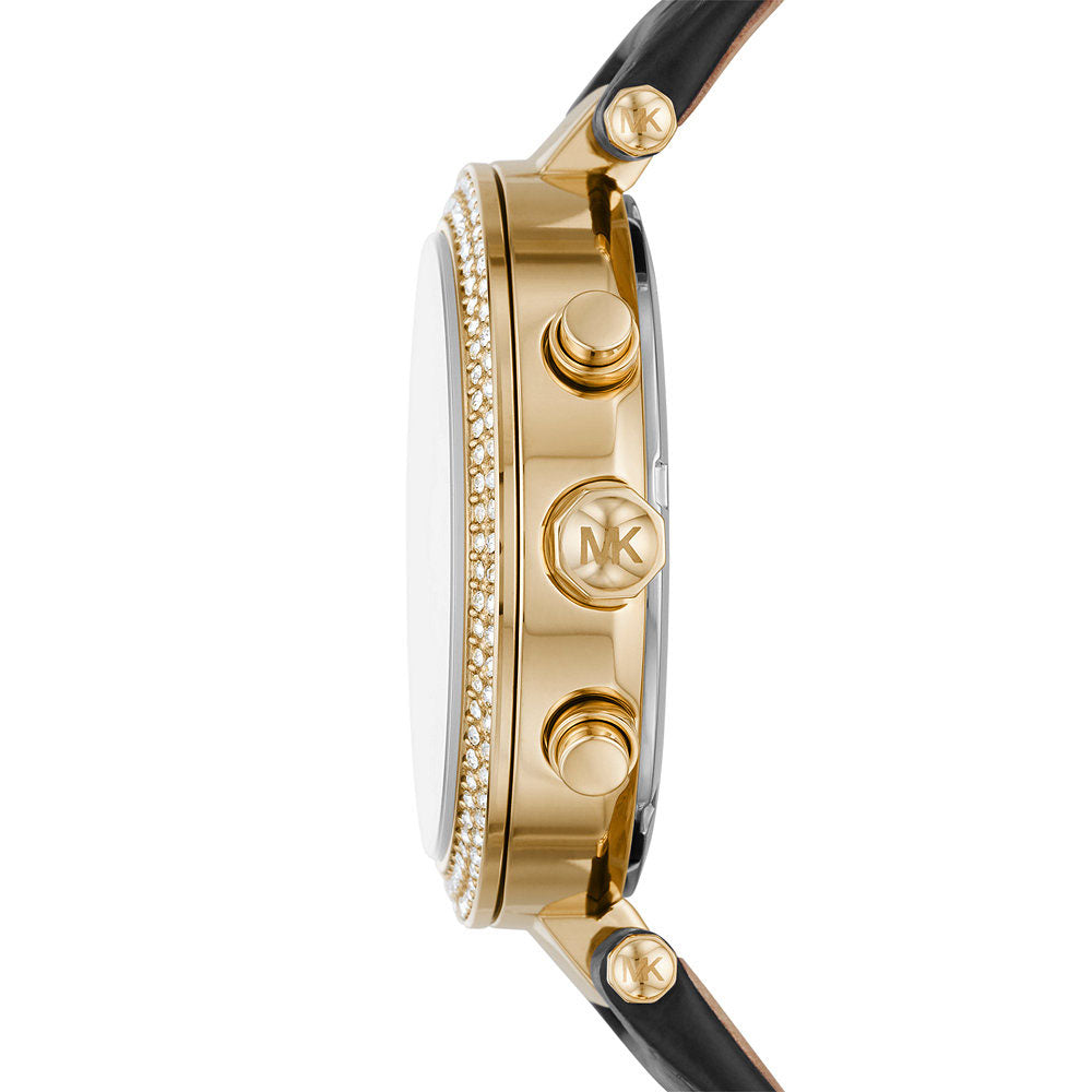 Michael Kors Parker Chronograph Quartz Crystal Black Dial Ladies Watch MK6984 - Watch