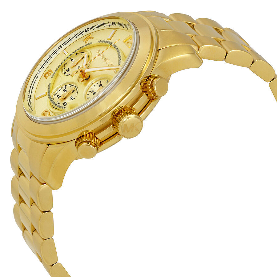 Michael Kors Runway Chronograph Champagne Dial Men's Watch MK8077