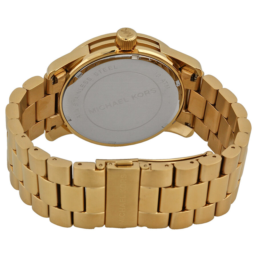 Michael Kors Runway Quartz Gold-tone Bracelet Champagne Dial Ladies Watch MK5473 - BigDaddy Watches #3
