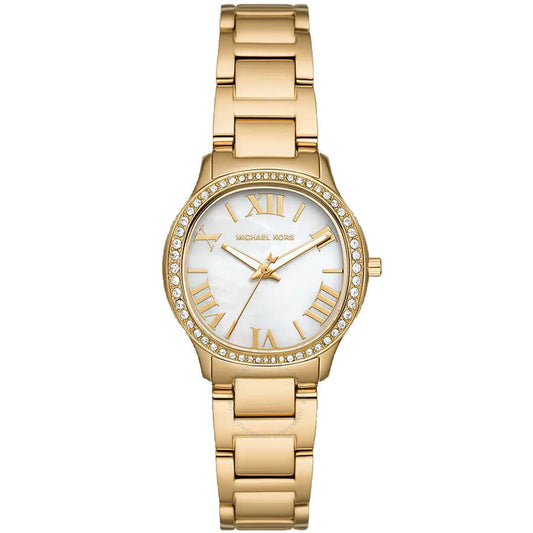 Michael Kors Sage Pavé Mother of Pearl Dial Ladies Watch MK4822 - Dawson Watches