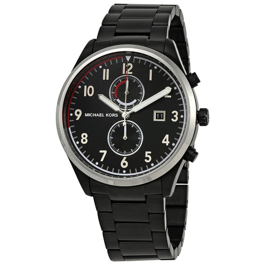 Michael Kors Saunder Chronograph Black Dial Men's Watch MK8575 - BigDaddy Watches