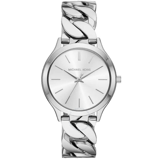 Michael Kors Slim Runway Quartz White Dial Ladies Watch MK7474 - Dawson Watches