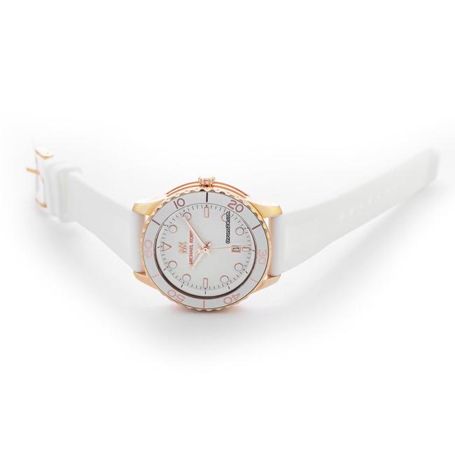 Michael Kors Runway White Silicon Strap Women's Watch MK6853 - Dawson Watches #2