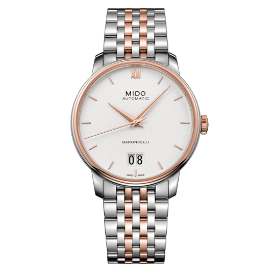Mido Baroncelli Automatic White Dial Men's Watch M0274262201800