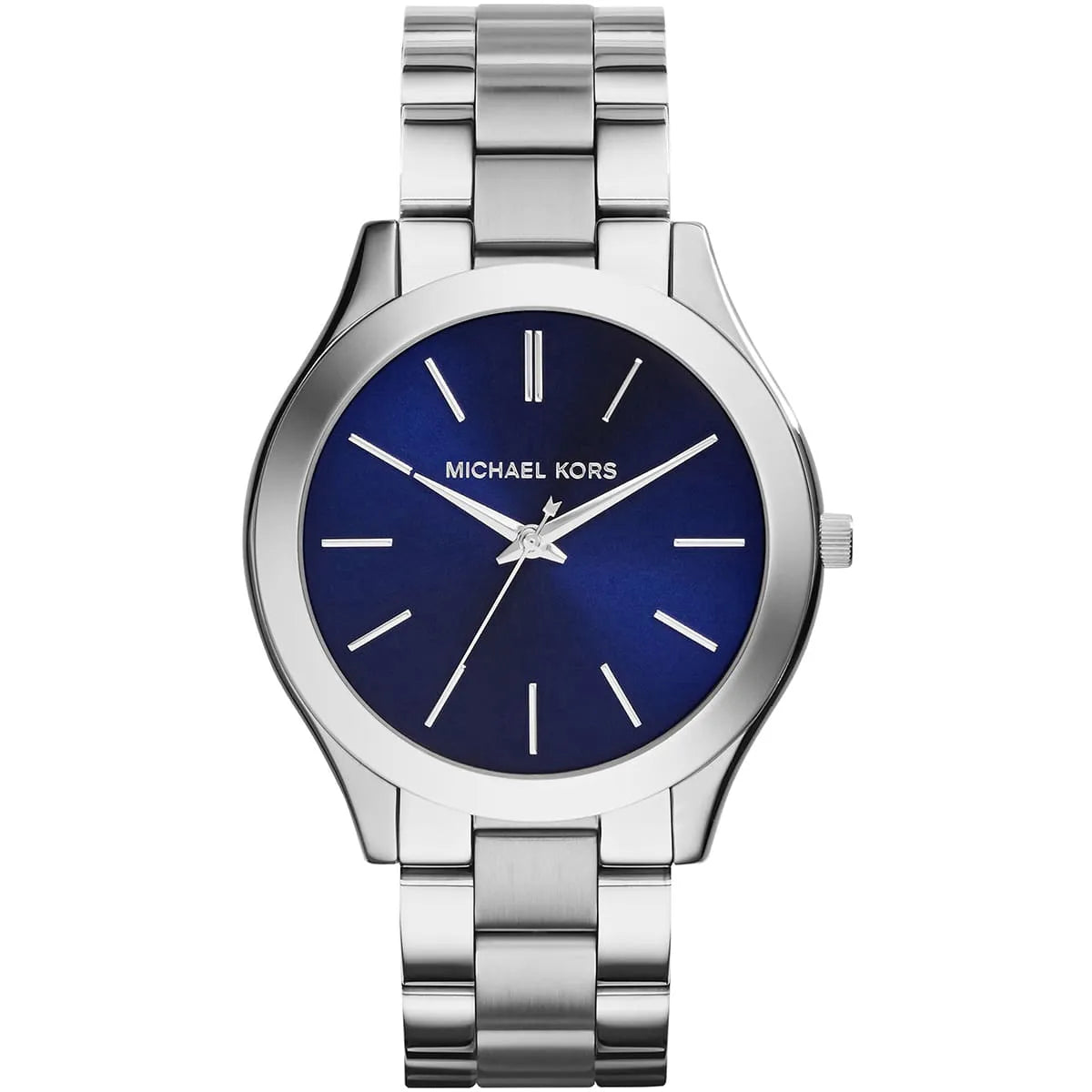 Michael Kors Slim Runway Blue Dial Silver Watch - MK3379