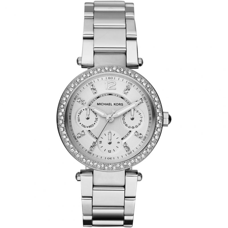 Michael Kors Parker Silver Ladies Watch MK5615