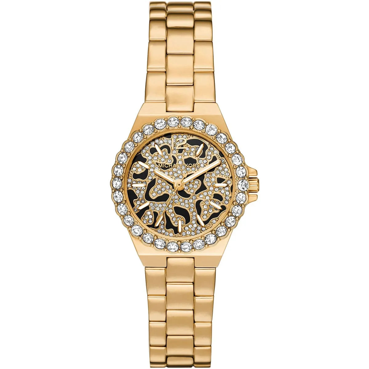 Michael Kors Mini Lennox Pavé Gold-Tone Women's Watch - MK7394